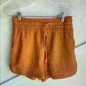 Women's Orange Athletic Shorts